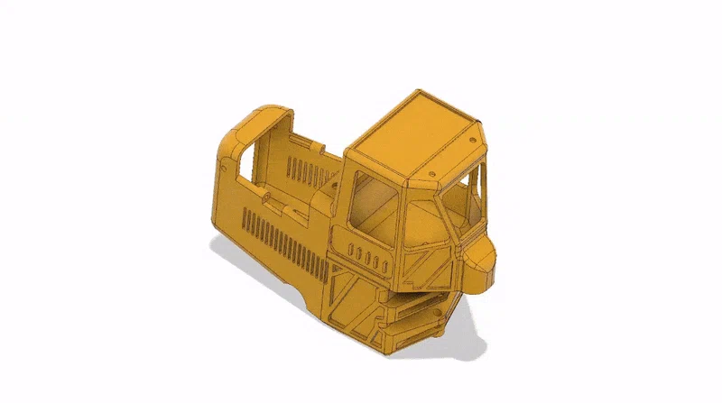 Xe Xúc Lật Đầu Màu Vàng Có Chuyển Động (Yellow Front Loader with Movements) - Image 10