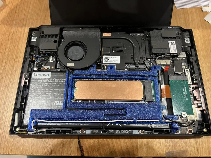 Nắp pin NVME Legion Go - chừa chỗ cho heatsink - Image 1