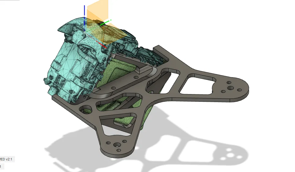 Frame Carbonme cho DJI FPV + Cradle & Feet in 3D Printer - Image 3