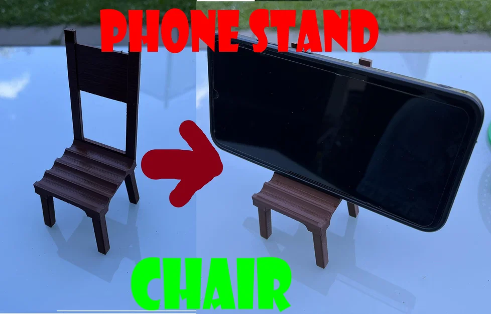Giá đỡ điện thoại hình ghế (Stojan, drzak na telefon, židle) - Image 1