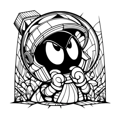 Mô hình 3D Marvin the Martian trang trí cực đẹp cho người hâm mộ