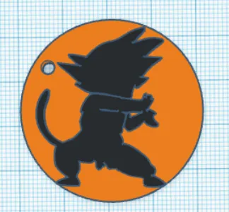 Móc khóa Goku 3D - Phụ kiện cực chất cho fan Dragon Ball - Image 2