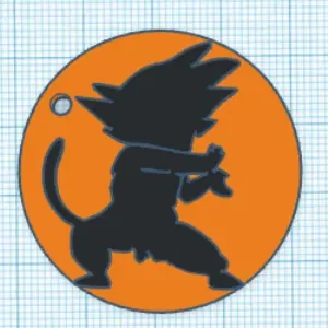 Móc khóa Goku 3D - Phụ kiện cực chất cho fan Dragon Ball