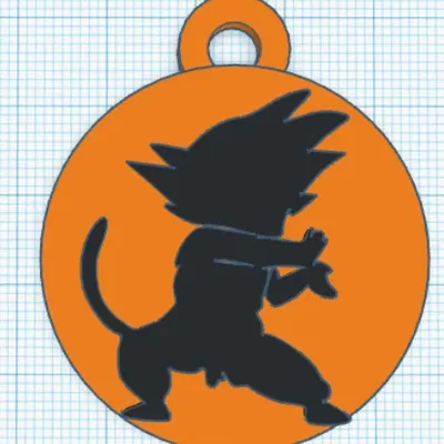 Móc khóa Goku 3D - Phụ kiện cực chất cho fan Dragon Ball