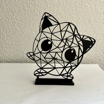 Mô hình Jigglypuff Pokémon thiết kế Geometric độc lạ