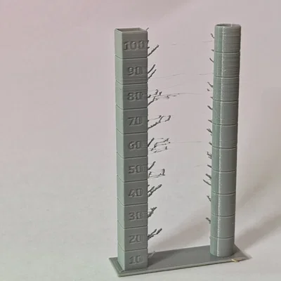 Tháp kiểm tra tốc độ quạt (Fan tower) giúp căn chỉnh in 3D cực chuẩn