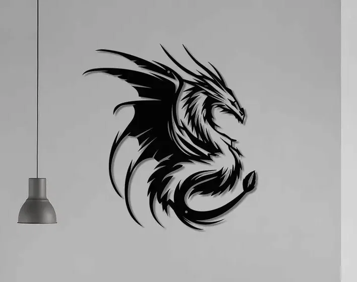Mô hình trang trí tường hình Rồng nghệ thuật in 3D cực đẹp - Image 1