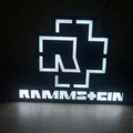 Mẫu đèn trang trí Light Box logo Rammstein in 3D cực chất - Thumbnail 1