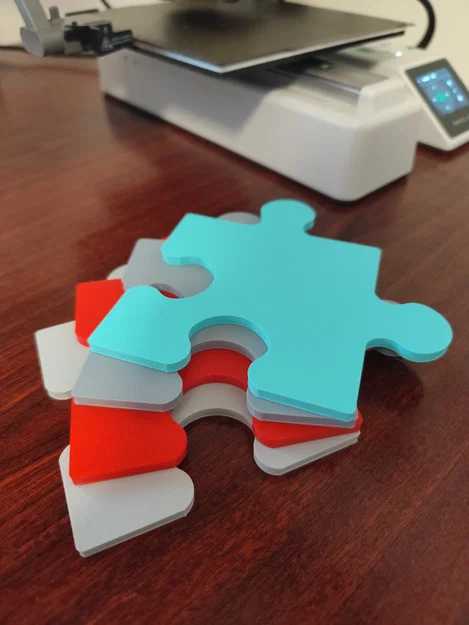 Lót Ly Ghép Hình Kết Nối (Connecting Puzzle Coasters) - Image 2