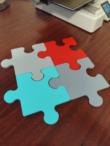 Lót Ly Ghép Hình Kết Nối (Connecting Puzzle Coasters) - Image 4