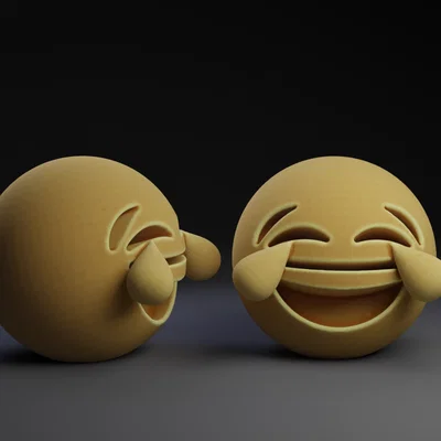 Mô hình 3D Emoji cười chảy nước mắt (Laugh Emoji) cực kỳ đáng yêu