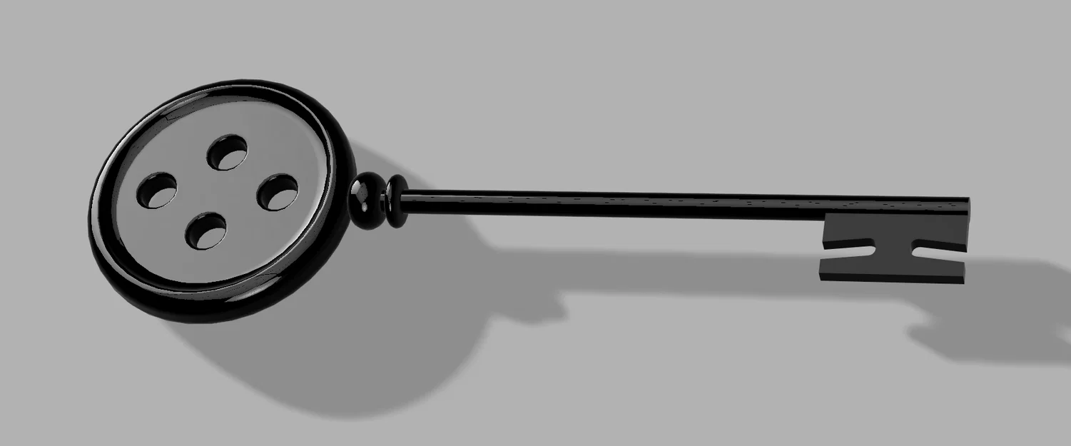 Mô hình chìa khóa cúc áo Coraline 3D - File STL in 3D chất lượng - Image 1