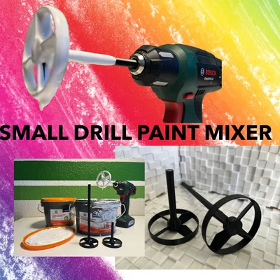 Đầu khuấy sơn mini gắn máy khoan (Small drill paint mixer)