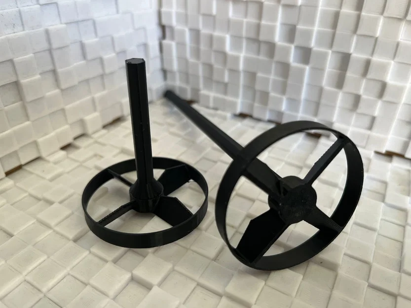 Đầu khuấy sơn mini gắn máy khoan (Small drill paint mixer) - Image 2