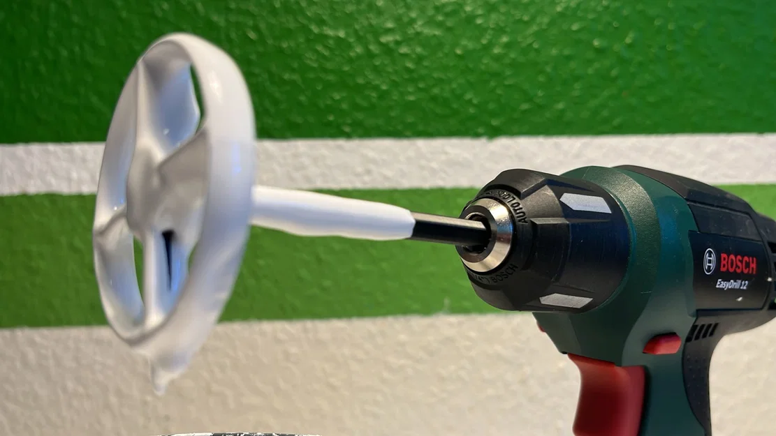 Đầu khuấy sơn mini gắn máy khoan (Small drill paint mixer) - Image 3