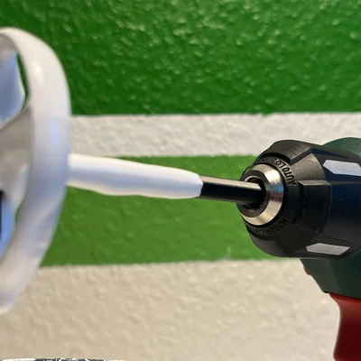 Đầu khuấy sơn mini gắn máy khoan (Small drill paint mixer)