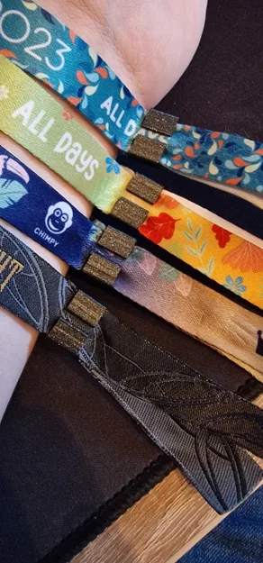 Kẹp cố định vòng tay sự kiện (Festival Wristband Clip 15mm) tiện lợi - Image 2