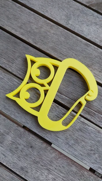 Móc khóa đa năng hình cú mèo (Decorative Owl Carabiner) in 3D - Image 1