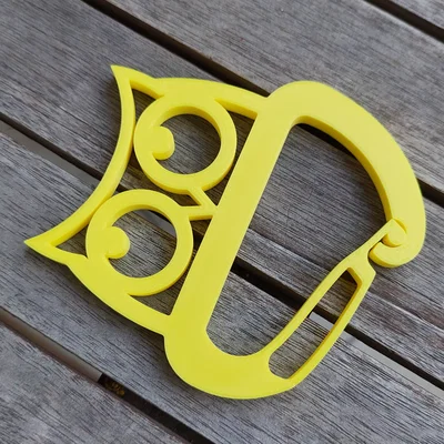 Móc khóa đa năng hình cú mèo (Decorative Owl Carabiner) in 3D