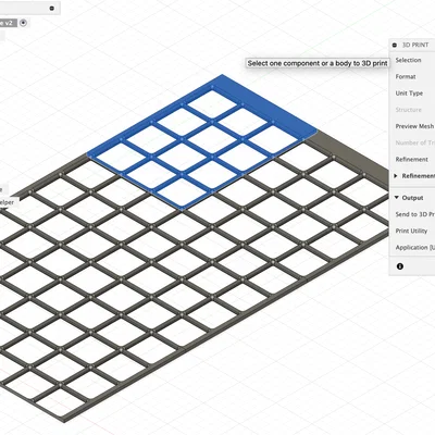 Bộ tạo Gridfinity Drawer Baseplate (Fusion360) – Generator theo kích thước ngăn kéo