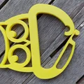 Móc khóa đa năng hình cú mèo (Decorative Owl Carabiner) in 3D - Thumbnail 4