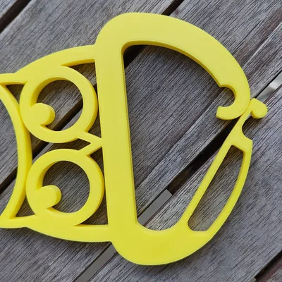 Móc khóa đa năng hình cú mèo (Decorative Owl Carabiner) in 3D