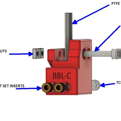 Sovol SV08 Bambulab Hotend Support – Adapter gắn hotend Bambu