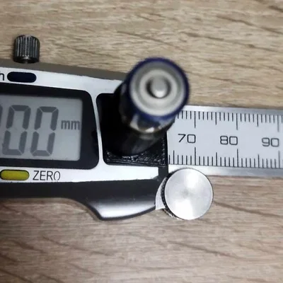 Phụ kiện kẹp thước đo Magnusson giữ pin AAA in 3D