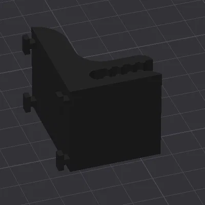 Ngàm gắn Saphe Pro lên khe gió ô tô - Phụ kiện 3D tiện lợi