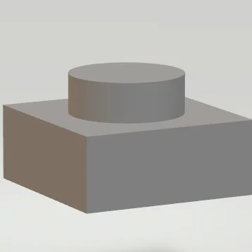 File in 3D mảnh ghép Lego Plate 1x1 chất lượng cao