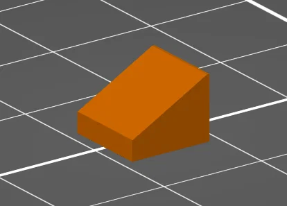 Mô hình gạch Lego 54200 (Slope 1x1) chất lượng cao để in 3D - Image 1