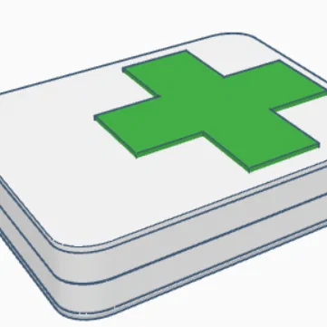 Mẫu hộp đựng sơ cứu y tế (portable med-kit) in 3D nhỏ gọn