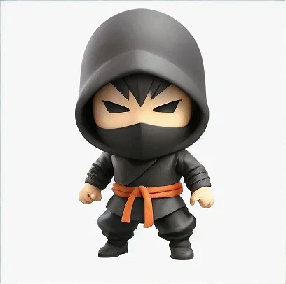 Mô hình Ninja phong cách Nendoroid - Mẫu in 3D chibi cực đáng yêu - Image 1