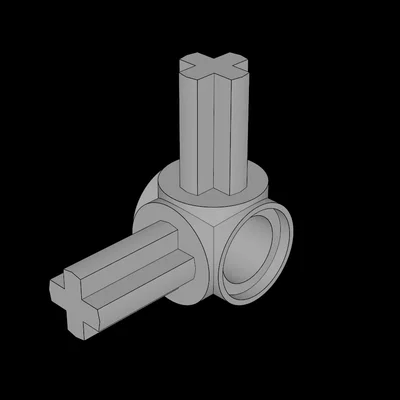 Khớp nối Technic Axle và Pin 90 độ tương thích Lego - Bản in 3D