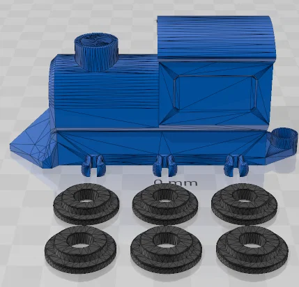 Mô hình tàu hỏa lắp ráp đơn giản cho bé in 3D - Image 1