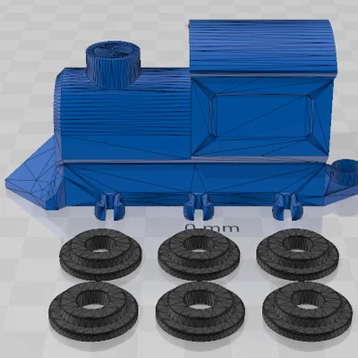 Mô hình tàu hỏa lắp ráp đơn giản cho bé in 3D