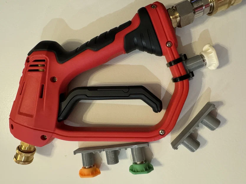 Ngàm gắn đầu phun cho súng máy rửa áp lực (Pressure washer nozzle gun mount) - Image 1