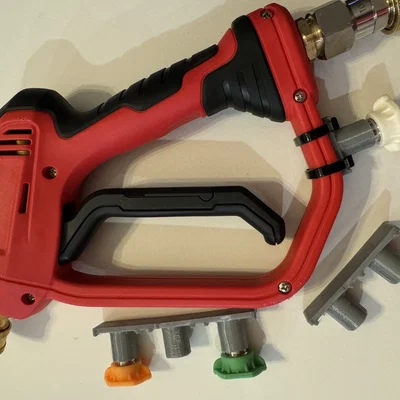 Ngàm gắn đầu phun cho súng máy rửa áp lực (Pressure washer nozzle gun mount)