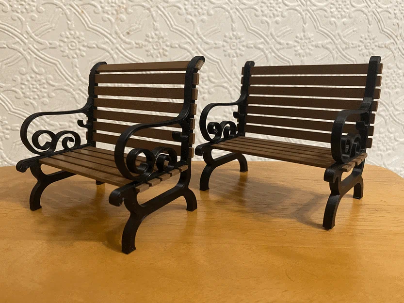 Mô hình ghế công viên thu nhỏ (Little Park Bench) trang trí - Image 1