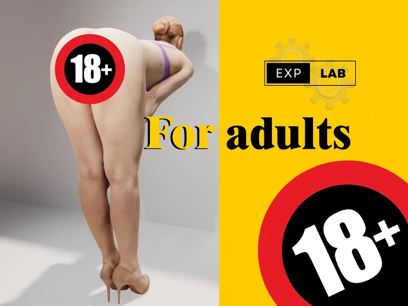 Mô hình 3D nhân vật nữ (L woman) - Figure nghệ thuật cho người lớn - Image 1
