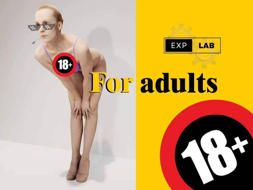 Mô hình 3D nhân vật nữ (L woman) - Figure nghệ thuật cho người lớn - Image 2
