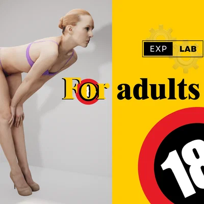 Mô hình 3D nhân vật nữ (L woman) - Figure nghệ thuật cho người lớn