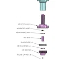 Winder Spool Holder with Hex Axle (Bộ giữ spool winder với trục lục giác) - Thumbnail 3
