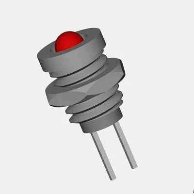 Component gá LED phẳng 3mm (3mm LED Flat Holder Component)