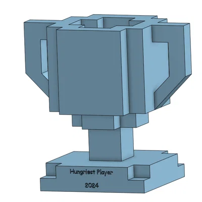 Mẫu Cúp Minecraft 3D Độc Đáo Dành Cho Game Thủ