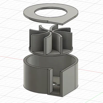 Bộ cánh quạt tản nhiệt 40mm cho động cơ DC trục 2.5mm
