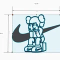 Kaws - Nike 2D plate (tấm 2D treo tường) - Thumbnail 2