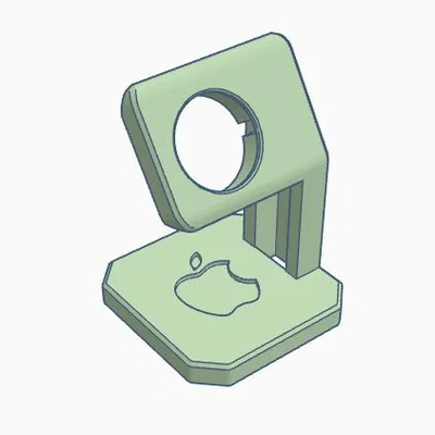 Đế sạc Apple Watch thiết kế logo Apple in 3D cực chất