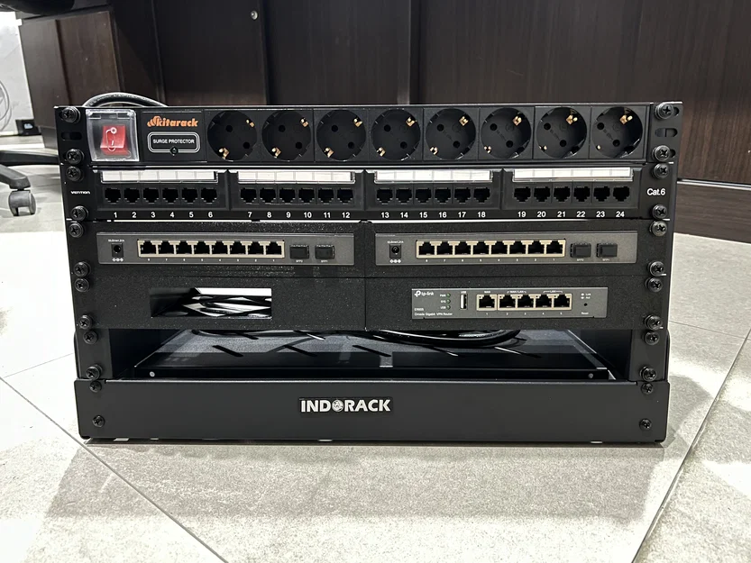 Adapter gắn rack 19" cho 2x TP-Link Omada TL-SG2210P (SG2008P/SG1210P) - Image 3
