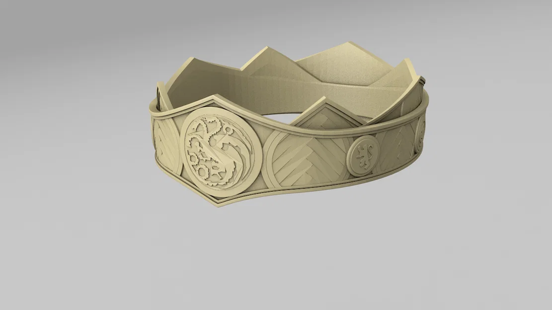 Mô hình 3D Vương miện Targaryen - Phụ kiện Cosplay cho fan Game of Thrones - Image 1